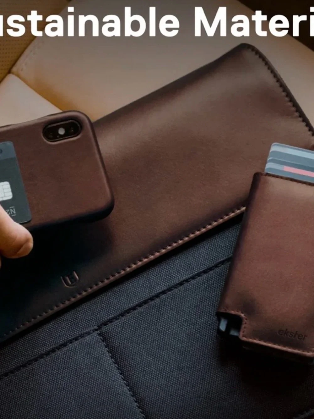 Ekster Brown Leather Parliament Classic Wallet